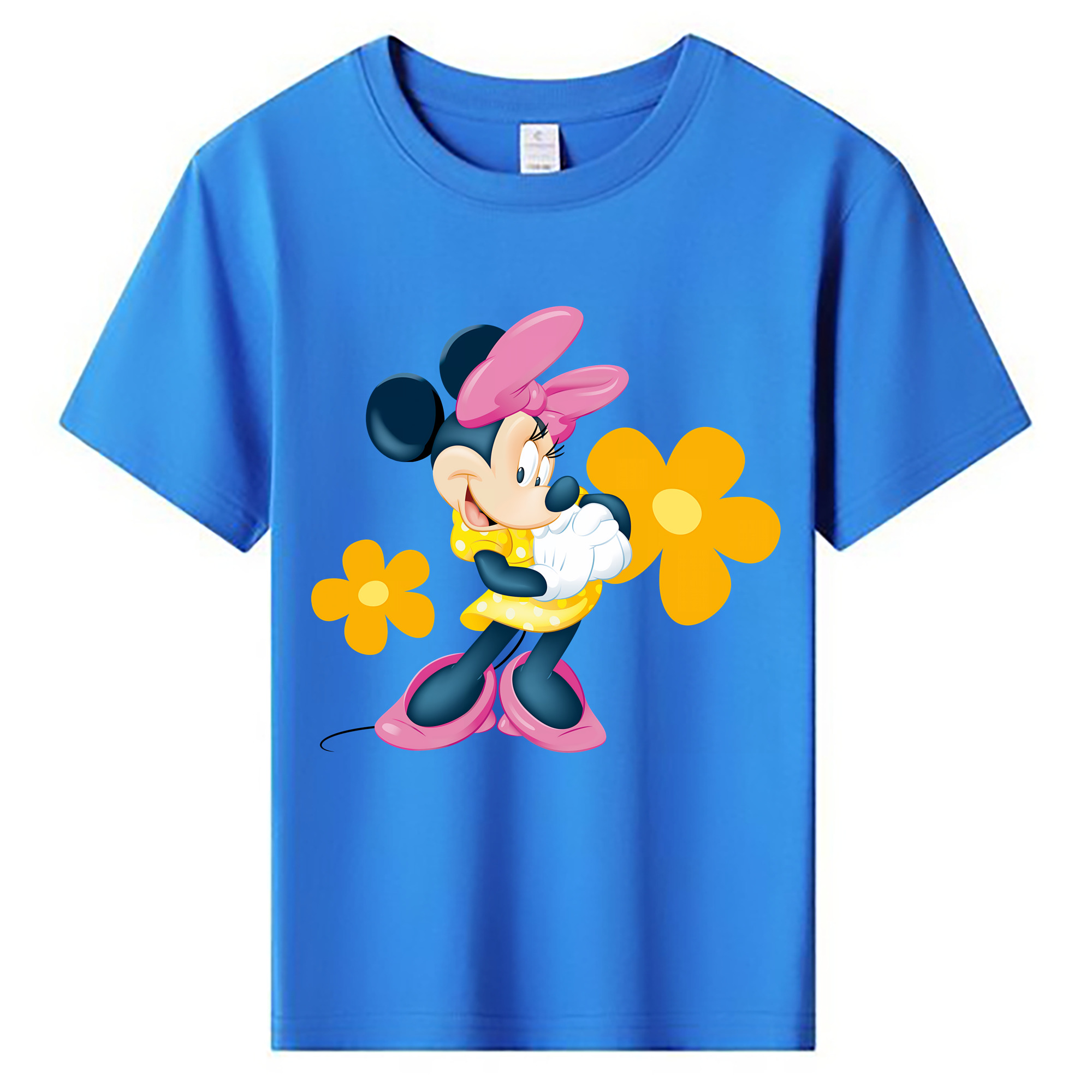 ミッキーマウス Mickey Mouse 綿100％キッズTシャツ（フロントプリント）